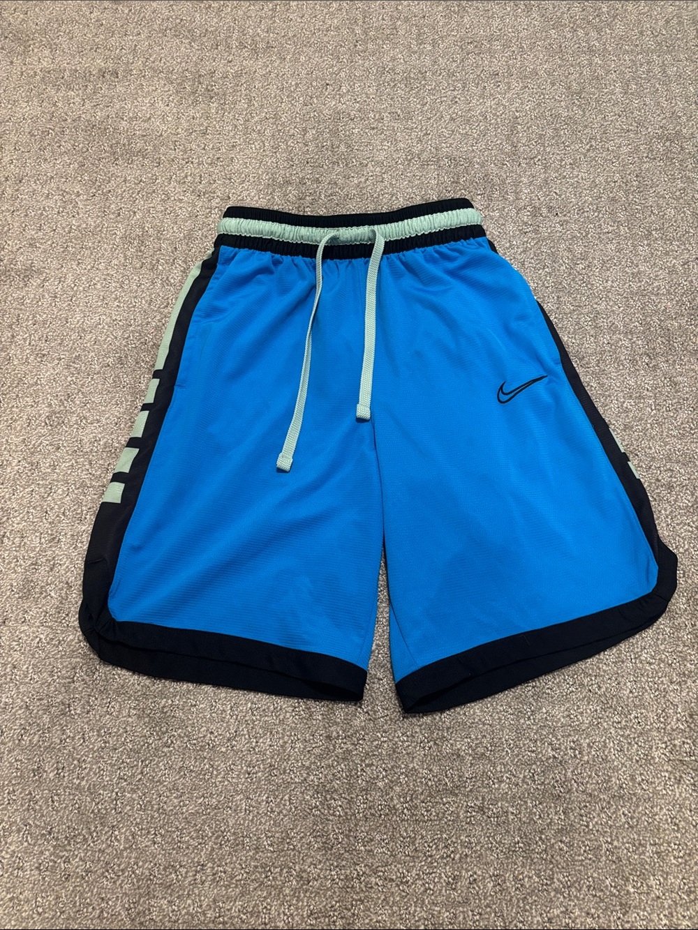 Nike Men’s Blue Athletic Shorts with Black Trim